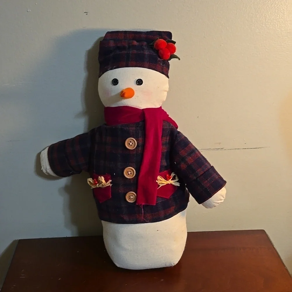 Vintage Target Weighted Fabric Snowman